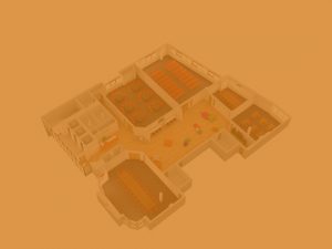 the studio conference meetings and events venue Glasgow floor plan