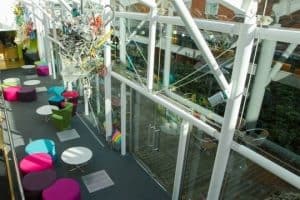 the studio conference meeting and events venue Birmingham atrium and roof garden
